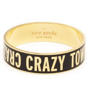 Kate Spade Crazy Town Black/Gold Bangle